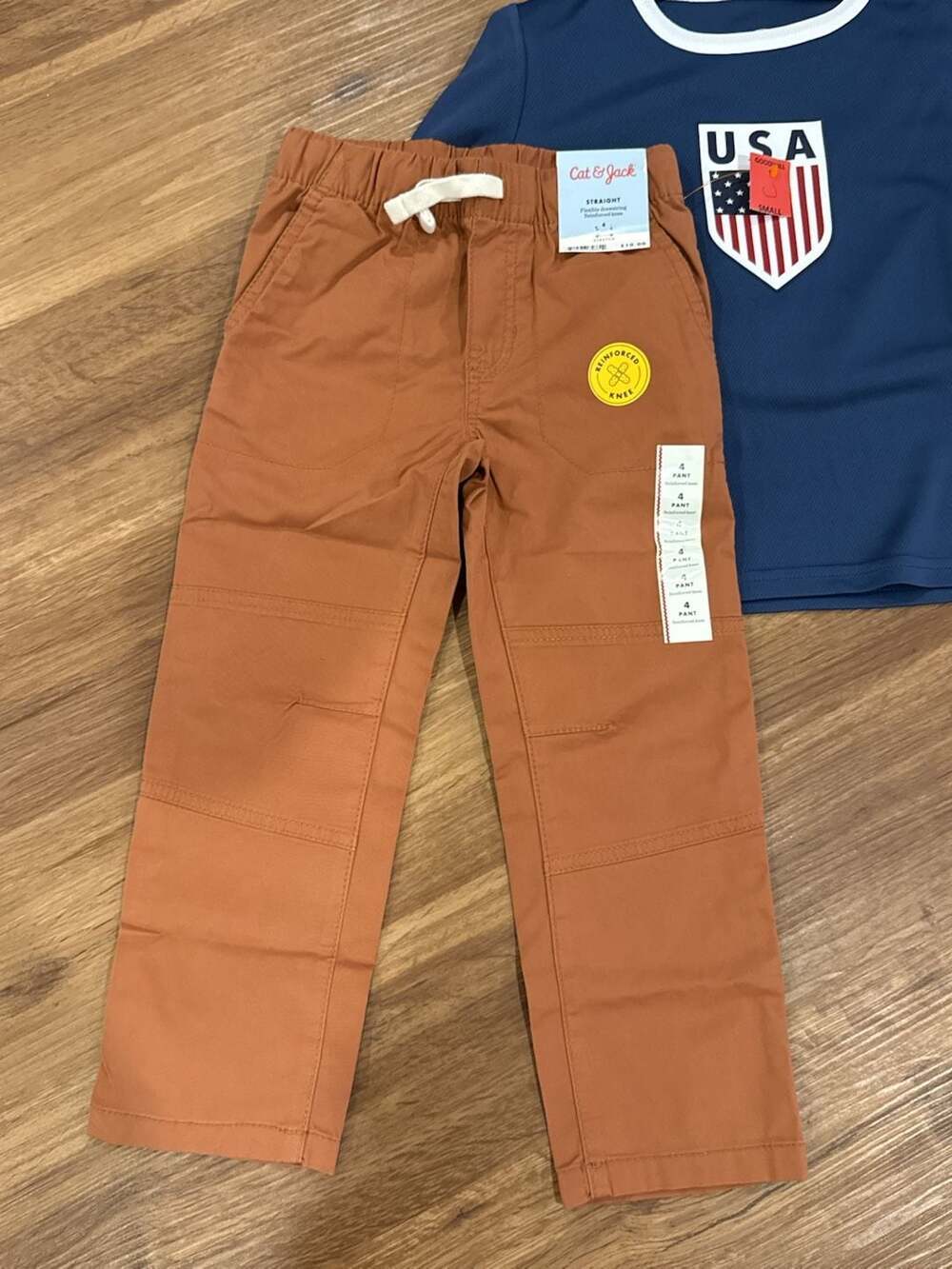 Kids USA 2-Piece Athletic Set with Cat & Jack Straight Leg Pants - Picture 2 of 6